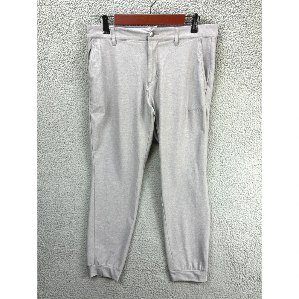 Adidas Performance Stretch Golf Jogger Pants Mens 32x30 Gray Athletic Casual
